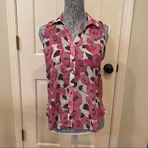 3 for $30 Lush Spread Collar Floral Print Blouse